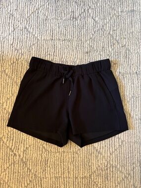 lululemon athletica Black Drawcord Performance Shorts